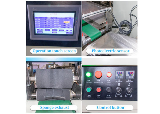 Mesin Pengemas Horisontal Masker Sekali Pakai 2.8KW 600Kg Motor Servo