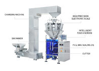 Biskuit Chips Pouch Multihead Weigher Packing Machine 600kg 10 Kepala