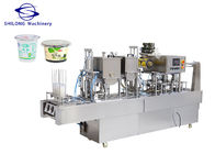 Curd Cup Automatic Bottle Filling Capping Labeling Dan Sealing Machine OEM 9KW 380V